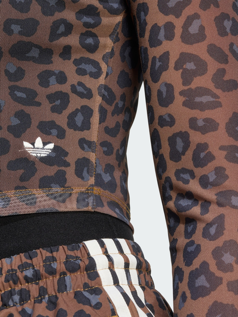 Гольф-водолазка жіноча Adidas Originals Leopard JW2772 XL Коричнева (4068811953812) - зображення 5