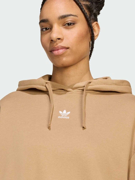 Худи оверсайз женское Adidas Originals Essentials French Terry JX7754 M Бежевое (4068807472938) - изображение 4
