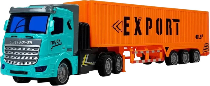 Ciężarówka dostawcza zdalnie sterowana Lean Toys 27 MHz 1:48 Pomarańczowa (9083) (5904204750967) - obraz 3