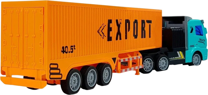 Ciężarówka dostawcza zdalnie sterowana Lean Toys 27 MHz 1:48 Pomarańczowa (9083) (5904204750967) - obraz 5