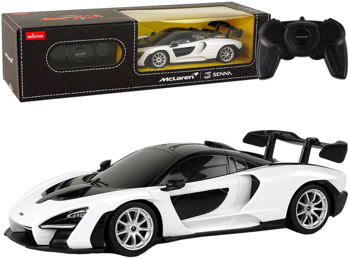 Машинка на радіокеруванні Rastar McLaren Senna 1:18 Біла (20604) (5905991028901) - зображення 2