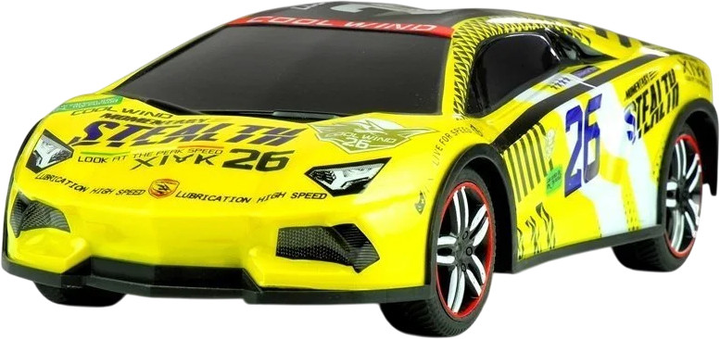Auto zdalnie sterowane Lean Toys Sportowe z pilotem 1:14 Żółte (3435) (5905323218895) - obraz 4