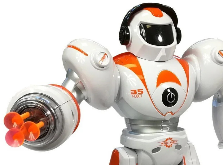 Робот на радіокеруванні Lean Toys Біло-помаранчевий 40 см (4261) (5905991032298) - зображення 3