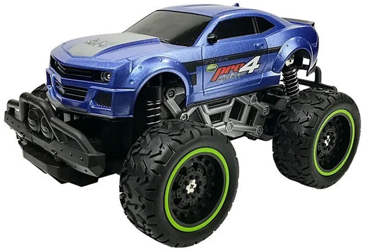 Машинка на радіокеруванні Lean Toys з високими колесами 6.5 км/год Синя (6660) (5904665996560) - зображення 3