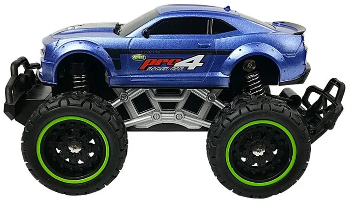 Машинка на радіокеруванні Lean Toys з високими колесами 6.5 км/год Синя (6660) (5904665996560) - зображення 5