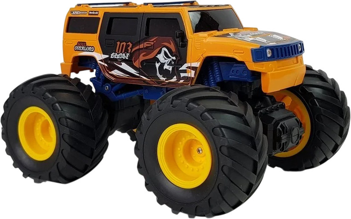 Auto terenowe zdalnie sterowane Lean Toys z dużymi kołami Bigfoot 2.4G 1:18 Żółte (9032) (5904204750189) - obraz 4