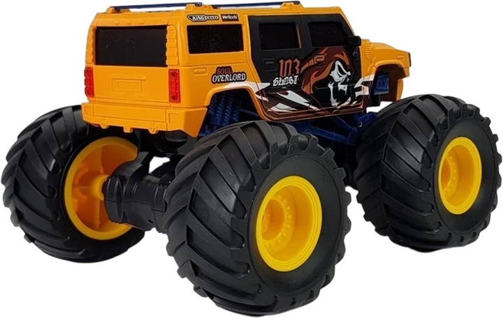 Auto terenowe zdalnie sterowane Lean Toys z dużymi kołami Bigfoot 2.4G 1:18 Żółte (9032) (5904204750189) - obraz 5