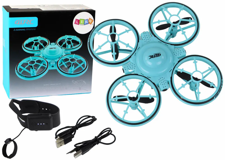 Dron zdalnie sterowany Lean Toys Niebieski (16353) (5905679078860) - obraz 2