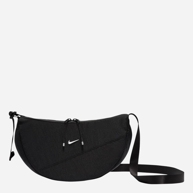 Спортивна сумка крос-боді через плече тканинна Nike Nk Aura Crescent Crossbody HQ4370-010 Чорна (197602719734) - зображення 1