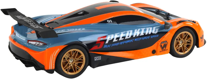 Auto zdalnie sterowane Lean Toys Speed Race 1:10 Pomarańczowe (17360) (5905991002260) - obraz 4