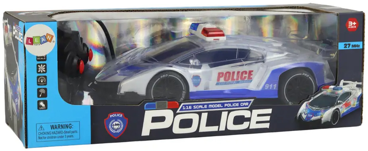 Машинка на радіокеруванні Lean Toys Поліція 1:16 (17846) (5905991006961) - зображення 1