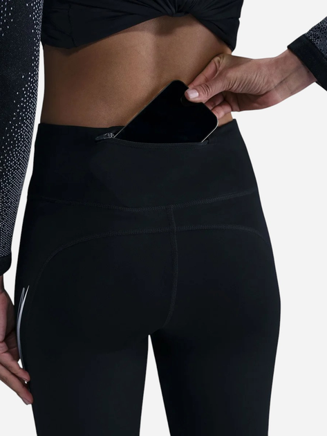 Спортивні легінси для бігу жіночі Nike W Nk Fast Df Mr 7/8 Tgt Sw HV8555-010 XS Чорні (197860491694) - зображення 6