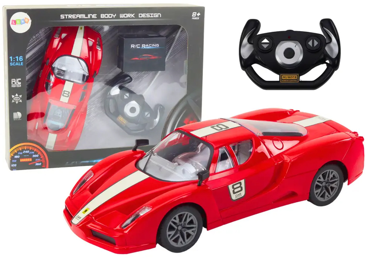 Машинка на радіокеруванні Lean Toys 1:16 Червона (18570) (5905991017813) - зображення 2