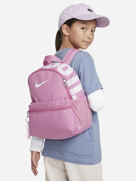 Рюкзак дитячий 11 л Nike Y Nk Brsla Jdi Mini Bkpk DR6091-646 Рожевий (197601783026) - зображення 2