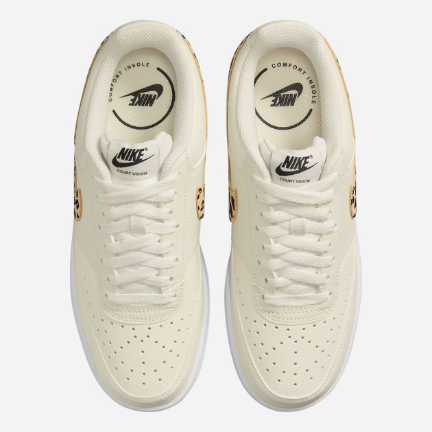 Sneakersy damskie do kostki Nike W Court Vision Nn HF9552-100 40 Beżowe - obraz 4