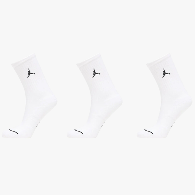 Zestaw skarpet męskich 3 pary Nike U J Ed Cush Poly Crew 3Pr 144 DX9632-100 L Biały - obraz 1