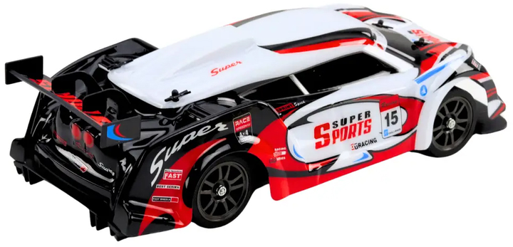 Auto zdalnie sterowane Lean Toys World Top Drift 1:16 Biało-czerwone (20959) (5905991035008) - obraz 4