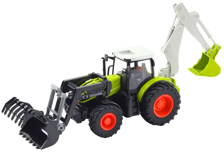 Traktor zdalnie sterowany Lean Toys 2w1 z obrotową łyżką 2.4G (21203) (5905991036982) - obraz 3