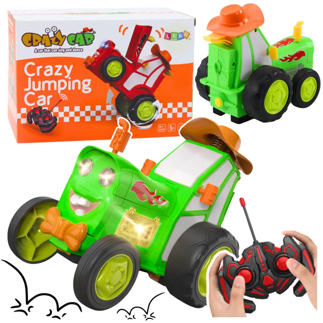 Traktor zdalnie sterowany Lean Toys Zielony (21222) (5905991037170) - obraz 2