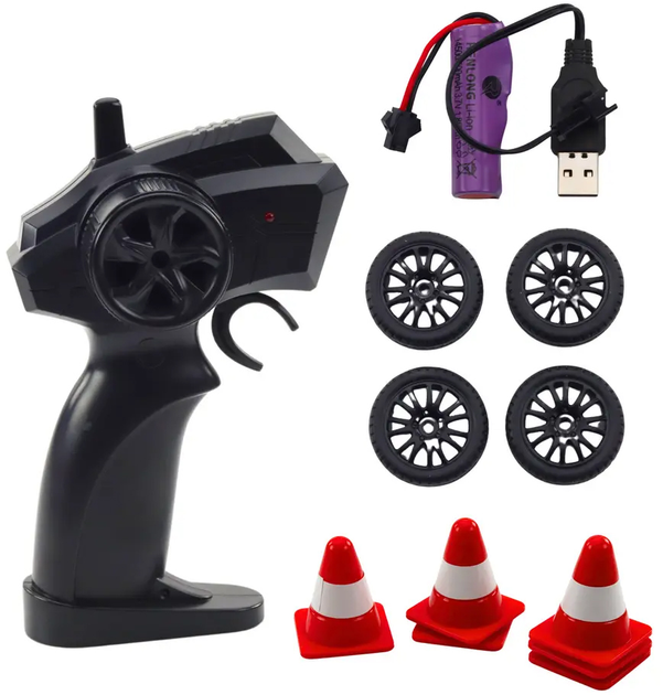 Машинка на радіокеруванні Lean Toys Drift Return 4WD Жовта (22683) (5905991050322) - зображення 5