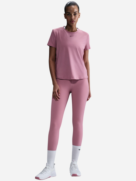 Koszulka sportowa damska Nike W Nk One Classic Df Ss Top FN2798-699 XS Różowa - obraz 3