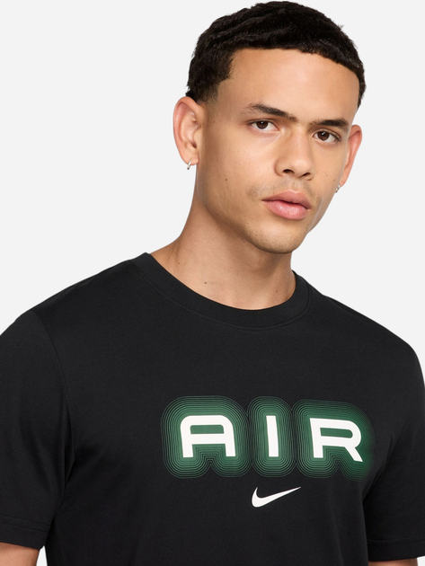 Футболка бавовняна довга чоловіча Nike M Nsw Sw Air Graphic Tee HM0185-011 2XL Чорна (197861865562) - зображення 4