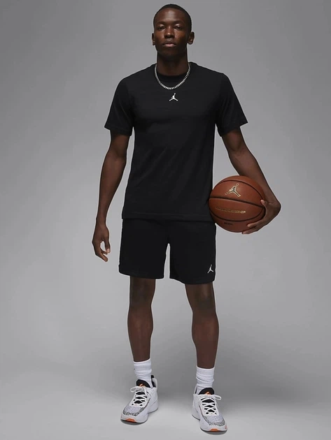 Футболка бавовняна довга чоловіча Nike M J Df Sprt SS Top FN5829-010 S Чорна (196975126859) - зображення 3