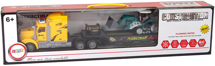 Вантажний автомобіль на радіокеруванні Lean Toys з причепом та екскаватором (14609) (5905515350631) - зображення 1