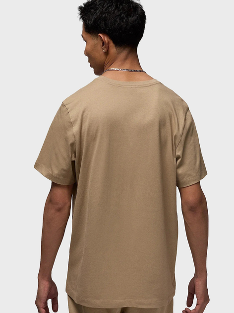 Футболка бавовняна довга чоловіча Nike M J Jumpman Emb SS Crew DC7485-257 L Бежева (197602788198) - зображення 2