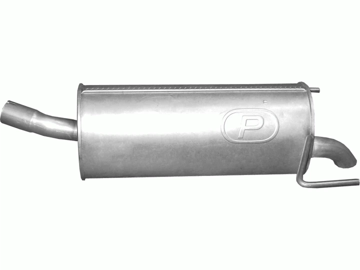 Глушник Opel Astra H (Opel Astra H) 1.3D, 1.7D 05-00 (17.21) Polmostrow алюмінієвий - зображення 2