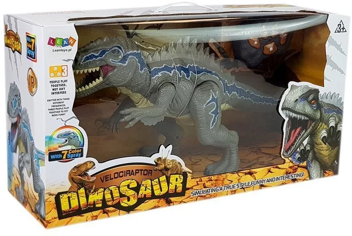 Dinozaur zdalnie sterowany Lean Toys T-Rex Brązowy (7069) (5904665998472) - obraz 1