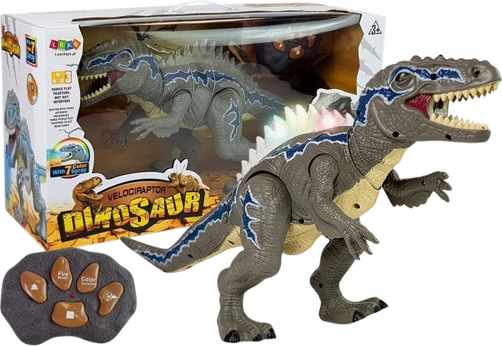 Dinozaur zdalnie sterowany Lean Toys T-Rex Brązowy (7069) (5904665998472) - obraz 2