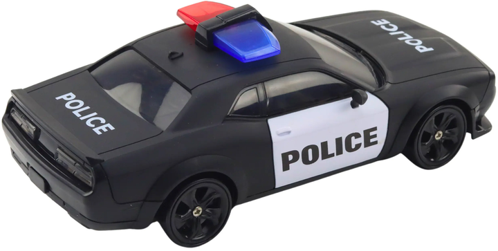 Auto zdalnie sterowane Lean Toys Police 4WD Czarne (22689) (5905991050384) - obraz 4