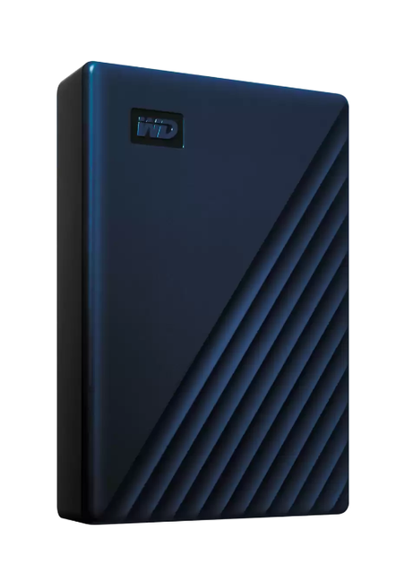 Портативний жорсткий диск для макбуків WD My Passport for Mac 5 TB (WDBA2F0050BBL-WESN) синій - зображення 3