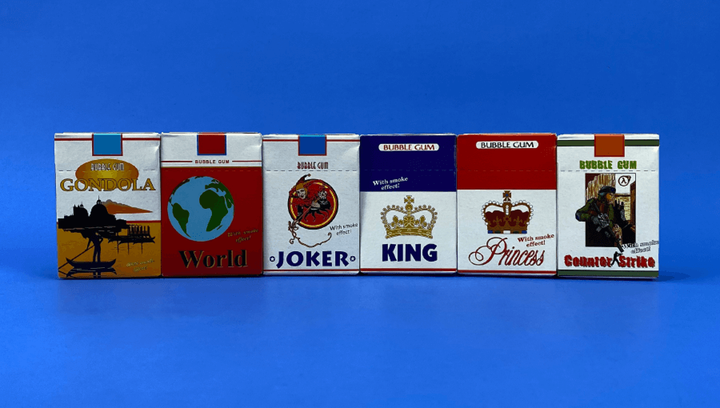 Набір Жувальна Гумка 18шт Joker Bubble Gum Cigarettes 35g - зображення 2