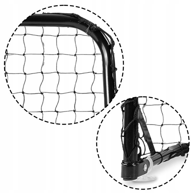 Футбольні ворота Neo Sport набір 2 шт 60 x 45 x 25 см + м'яч + насос NS-461 (5903890617691) - зображення 5
