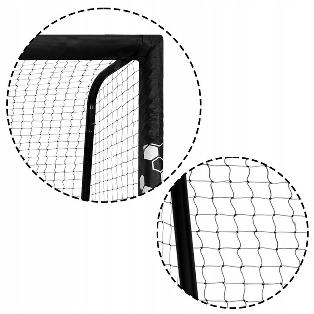 Bramka do piłki nożnej Neo Sport Hexagon 180 x 120 x 60 cm NS-462 (5903890617707) - obraz 5