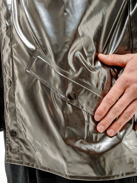 Куртка Rains Jackets 1801-HOLOGRAPHICSTEEL XS/S - Фото 3 Куртка Rains Jackets 1801-HOLOGRAPHICSTEEL XS/S - зображення 3