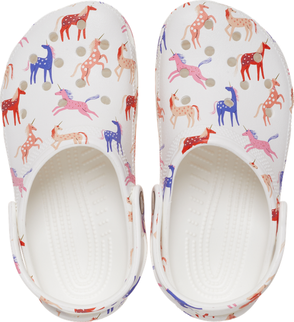 Детские сабо CROCS CLASSIC CHARACTER PRINT CLOG KIDS 33 Белые в принт 209695 - изображение 8