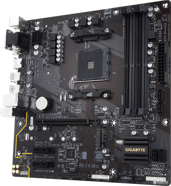 Материнская плата Gigabyte GA-A320MA-M.2 (sAM4, AMD A320, PCI-Ex16 ...