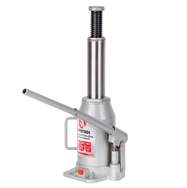Домкрат гидравлический Intertool 20 т х 440 мм одноштоковый (GT0028) - изображение 2