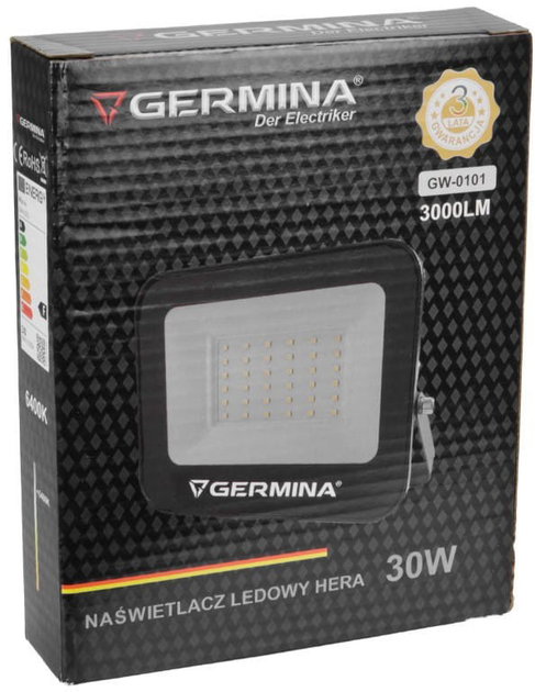 Naświetlacz LED Germina GW-0101 30 W 3000 lm 6400 K Hera - obraz 5