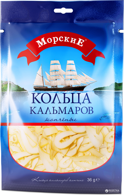 ROZETKA: Кольца кальмаров Морские копченые 36 г (4820182062575 ...