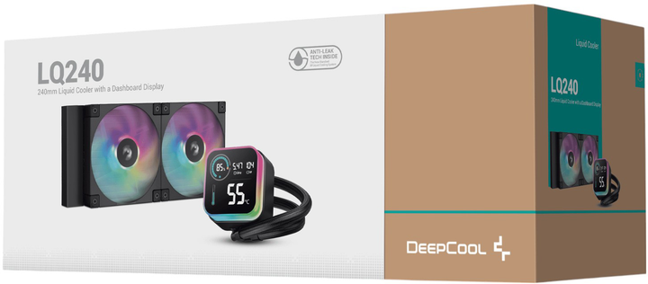 Система водяного охолодження DeepCool LQ240 Black (R-LQ240-BKLSMW-G-1) - зображення 6