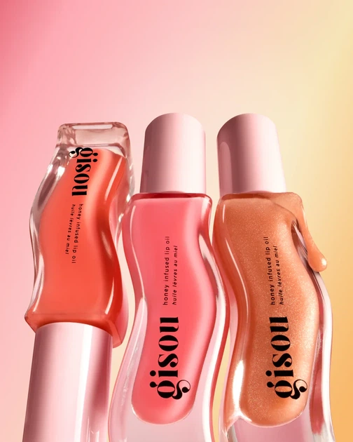 Масло для губ Gisou " Strawberry Sorbet" Honey Infused Lip Oil - изображение 8