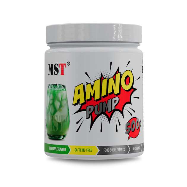 Аргінін та Цитрулін MST Amino Pump, 500 г., Зелене яблуко