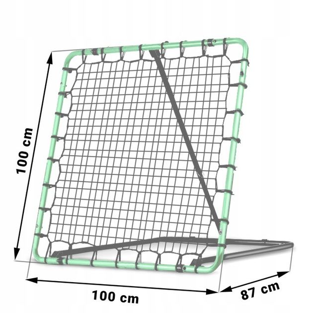 Bramka treningowa Neo Sport rebounder 100 x 100 cm NS-457 (5903890611330) - obraz 6