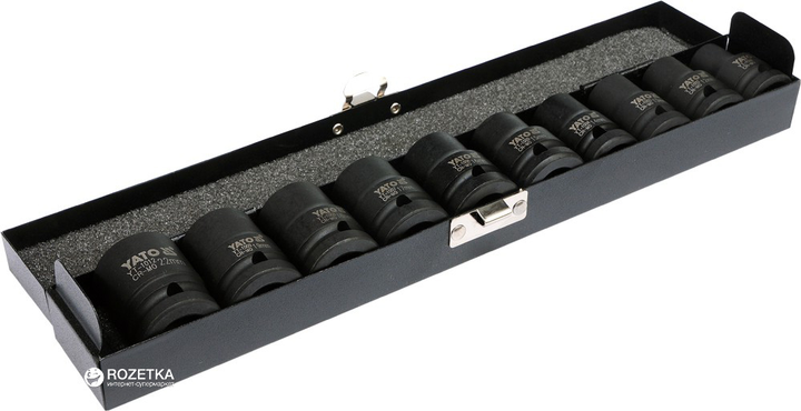 Zestaw nasadek udarowych YATO 1/2" 10-22 mm 10 szt. (YT-1025) - obraz 2