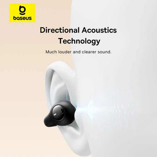 Навушники бездротові Baseus Bass 15 Clip Open-Ear True Wireless Earphones Bluetooth 5.4 з кейсом Чорний (A00079500113-00) - Фото 8 Навушники бездротові Baseus Bass 15 Clip Open-Ear True Wireless Earphones Bluetooth 5.4 з кейсом Чорний (A00079500113-00) - зображення 8