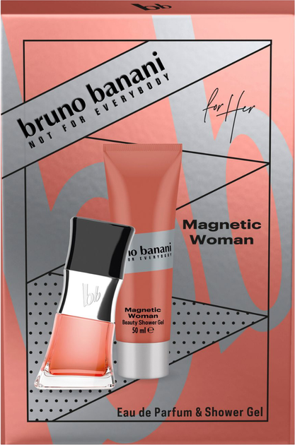 Набір для жінок Bruno Banani Magnetic Woman Парфумована вода 30 мл + Гель для душу 50 мл (3616304211348) - зображення 1